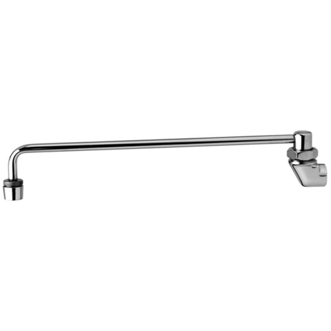 B-0575 T&S Brass Wall Mounted Cold Water Wok Wand Range Faucet w/ 13" Spout & 3/8" NPT Female Inlet