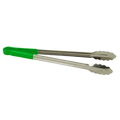 SLTG810G Thunder Group 10" Stainless Steel Tong With Non-Slip Green Handle-Thunder Group
