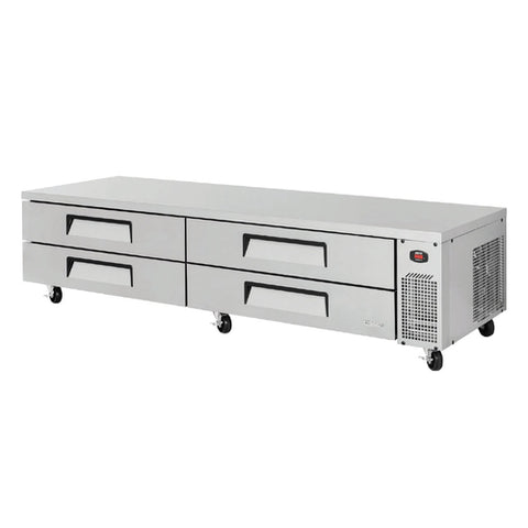 TCBE-96SDR-N Turbo Air 96" 4 Drawer Refrigerated Chef Base