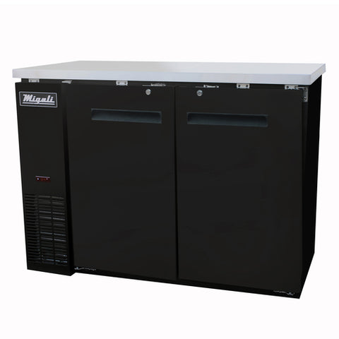 C-BB48-HC Migali 49" 2-Section Back Bar Refrigerator