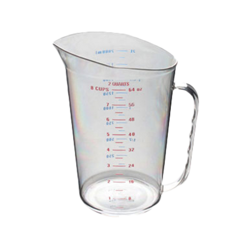 PLMC064CL Thunder Group Polyethylene 2 Quart (2.0 Liter) Measuring Cup