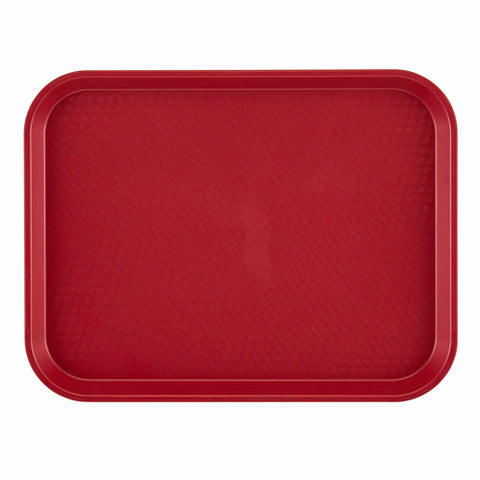 1216FF416 Cambro 11-7/8" x 16-1/8" Cranberry Fast Food Tray