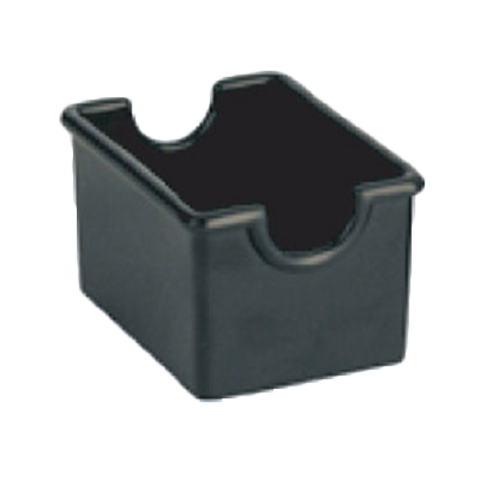 PLSP032BK Thunder Group Black Plastic Rectangular Sugar Packet Holder