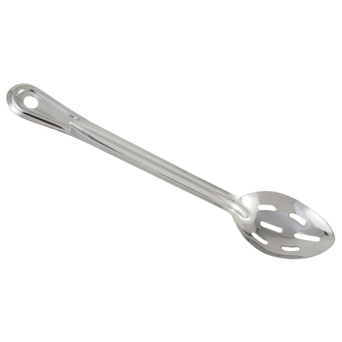 BSSN-13 WincoBasting Spoon, 13" long, slotted, one-piece, stainless steel, Prime, NSF