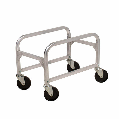 Albc-1 Winco Lug Box Cart For 1 Tub W/Casters, Aluminum
