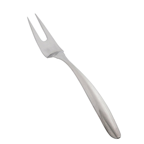 3312 TableCraft Products Dalton II Collection Brushed Stainless Steel Two Tine Fork, Hollow Handle, 18/8
