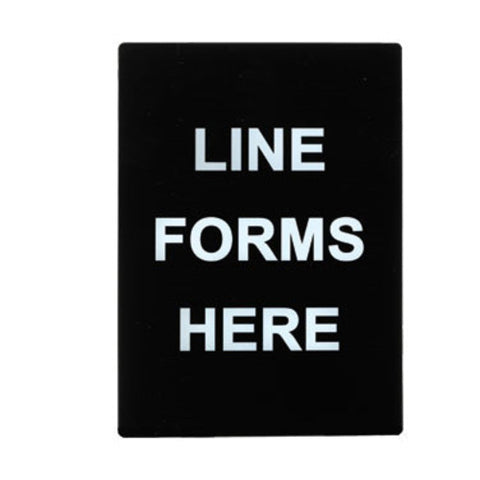 SGN-803 Winco "Line Forms Here" Stanchion Sign