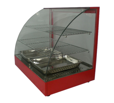FW5004-2 Cozoc Countertop Hot Food  Merchandiser w/ Curved Glass