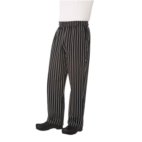 GSBP000S Chef Works Men's Elastic Waistband With Drawstring Designer Baggy Pants