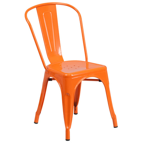 CH-31230-OR-GG Flash Furniture Orange Metal Chair