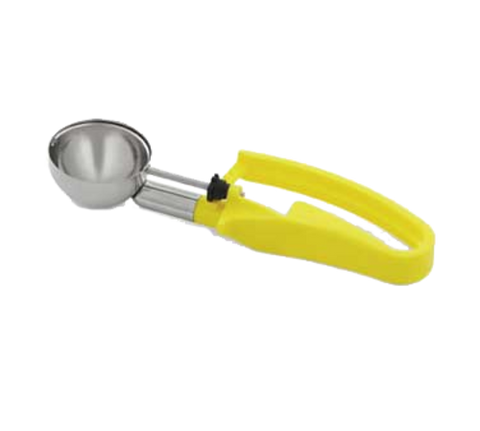 47396 Vollrath #20 (1.8 Oz.) Yellow Squeeze Handle Disher