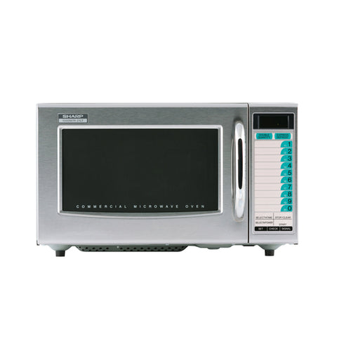 R-21LTF Sharp 1000W Medium-Duty  Commercial Microwave w/ Touch Pad