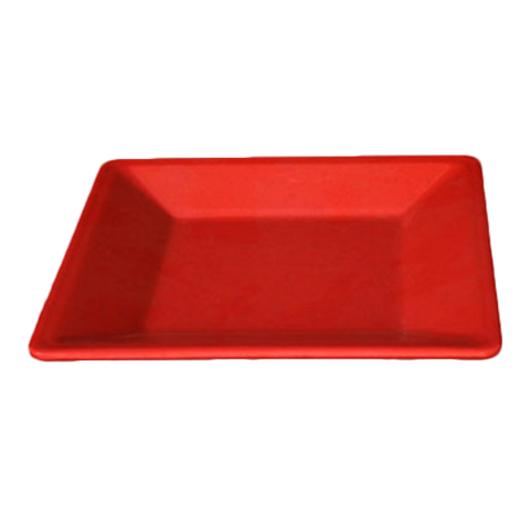 PS3214RD Thunder Group Passion Red 13-3/4" Square Melamine Plate