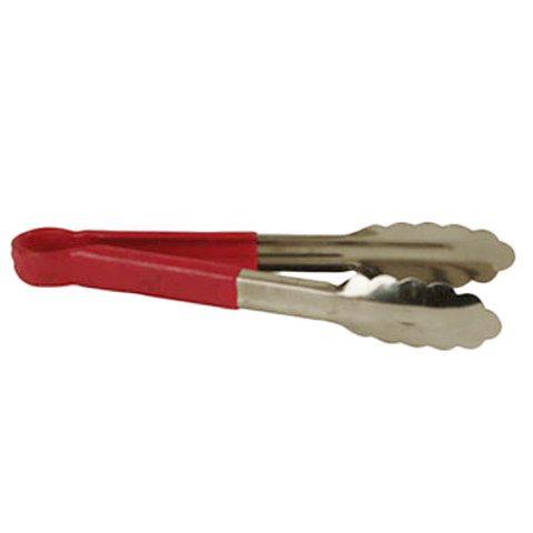 SLTG812R Thunder Group 12" Stainless Steel Tong With Non-Slip Red Handle