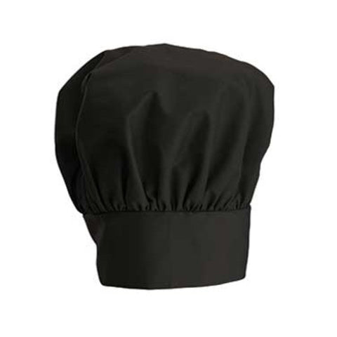 CH-13BK Winco 13" Black Chef Hat w/ Adjustable Velcro Closure