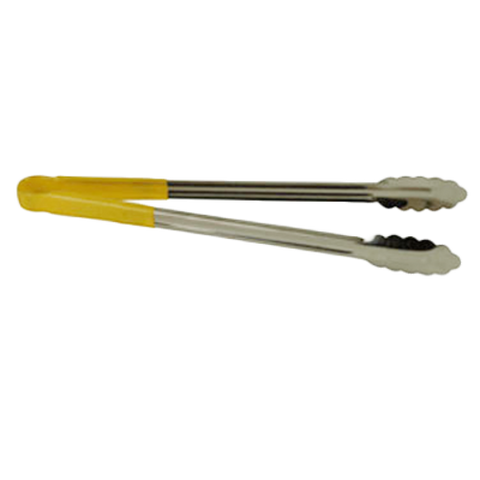 SLTG816Y Thunder Group 16" Stainless Steel Tong With Non-Slip Yellow Handle