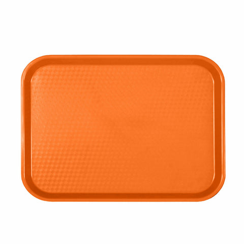 PLFFT1216RR Thunder Group 12" x 16-1/4" Orange Fast Food Tray