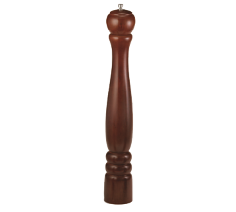 PM1918 Tablecraft 18-3/8" Mahogany Wood Pepper Mill