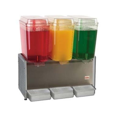 D35-4 Grindmaster-Cecilware Triple 5 Gallon Bowl Plastic Refrigerated Beverage Dispenser