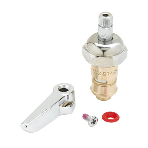 012446-25 T&S Brass Cerama Cartridge w/ Check Valve & Lever Handle For Hot Faucet Handles