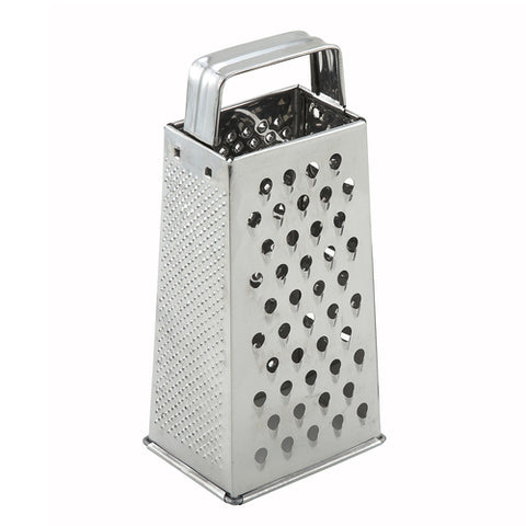 SQG-1 Winco 4" x 3" x 9" Tapered Grater w/ Handle