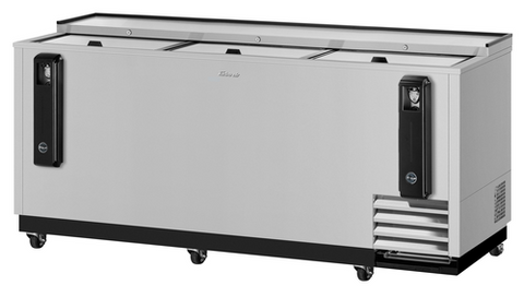 TBC-80SD-N Turbo Air 80" 3-Section Stainless Steel Bottle Cooler