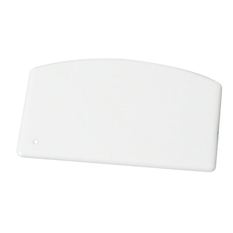 PDS-5 Winco 5-1/2" x 3-3/4" Plastic Dough Scraper