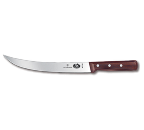 5.7200.25-X1  Victorinox 10" Curved Breaking Knife w/ Rosewood Handle