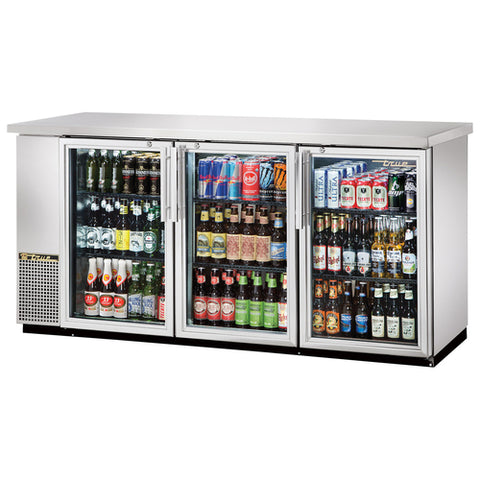 Tbb-24-72G-Sd-Hc-Ld True Back Bar Cooler, Three-Section