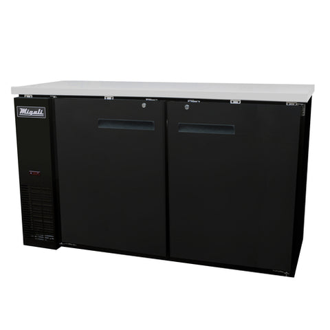 C-BB60-HC Migali 60" 2-Section Back Bar Refrigerator