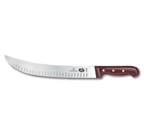 5.7320.31  Victorinox12" Curved Granton Edge Cimeter Knife w/ Rosewood Handle