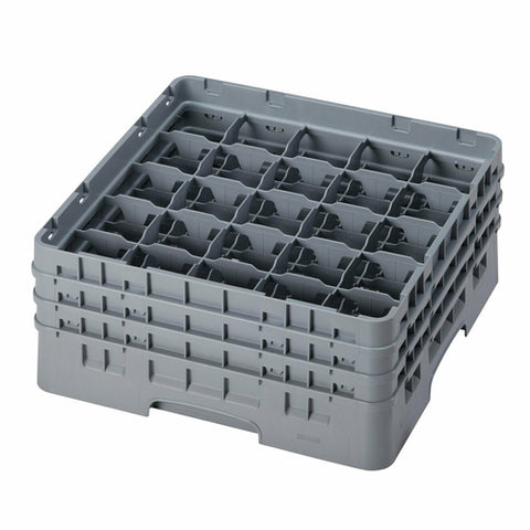 25S638151 Cambro With (3) Soft Gray Extenders, Camrack Glass Rack - Each