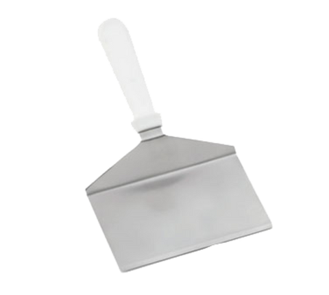 461W Tablecraft 11" White Turner w/ Squared Stainless Steel Blade