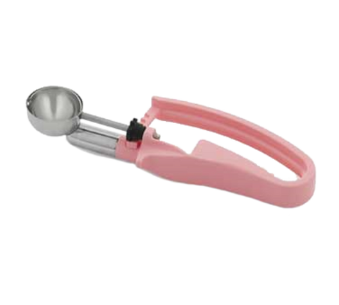 47402 Vollrath #60 (.54 Oz.) Pink Squeeze Handle Disher