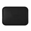 PLFFT1014BK Thunder Group 10-1/2" x 13-5/8" Black Fast Food Tray-Thunder Group
