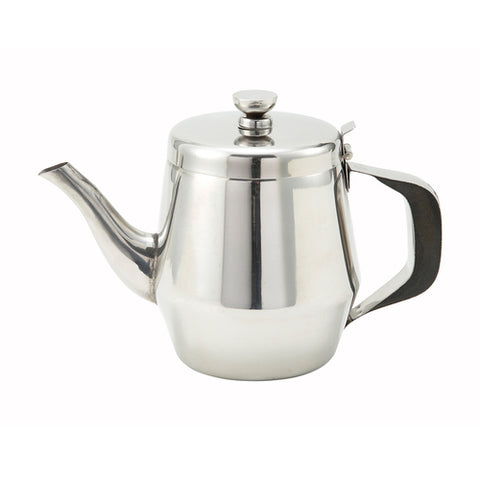 JB2932 Winco 32 Oz. Stainless Steel Teapot w/ Hinged Lid