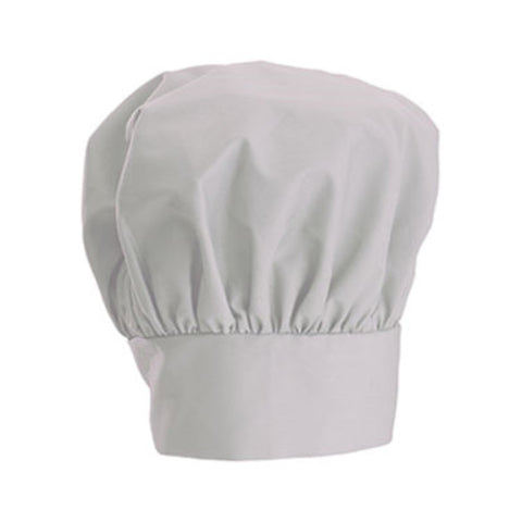 CH-13WH Winco 13" White Chef Hat w/ Adjustable Velcro Closure