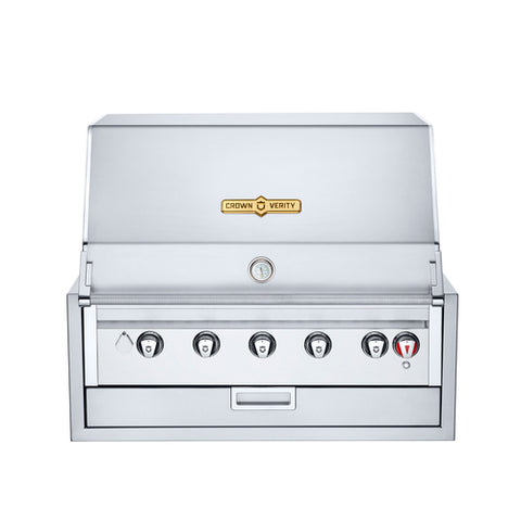 IBI36 Crown Verity 36&quot; Infinite Series Built In Single Dome Grill (NG)