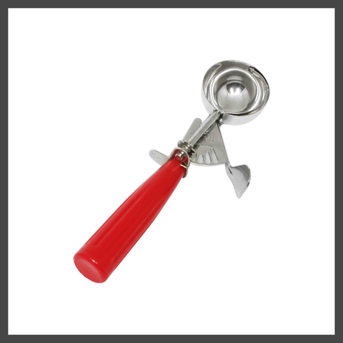 SLDS024 Thunder Group 1-1/3 Oz. Red Ice Cream Disher