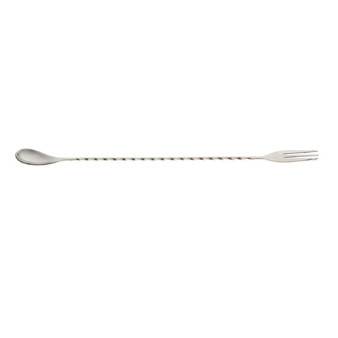 M37015 Mercer Culinary Bar Spoon with Fork End, 12 3/8&quot; (31.5 cm), Stainless Steel