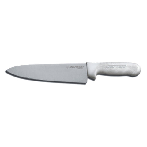 S145-8PCP Dexter Sani-Safe Chef's/Cook Knife  8" Polypropylene White Handle