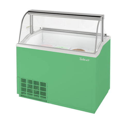 TIDC-47G-N Turbo Air 47" Green Ice Cream Dipping Cabinet