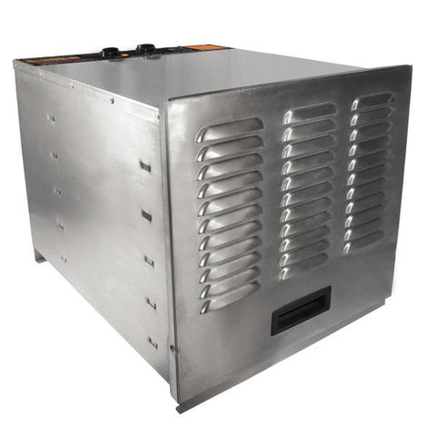 74-1001-W Weston Non-Commercial - PairO-1000:  Stainless Steel Food Dehydrator - 10 Tray - Each