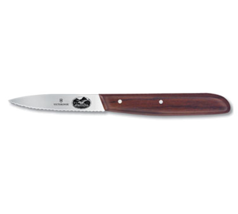 5.3030-X1  Victorinox 3-1/4" Wavy Edge Paring Knife w/ Rosewood Handle