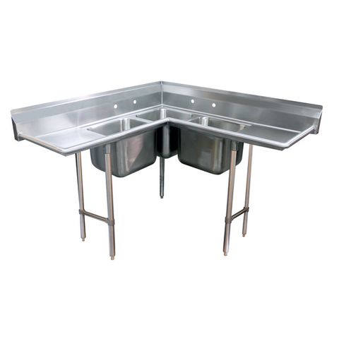 3-compartment, Corner Sink EA-ADVANCE TABCO