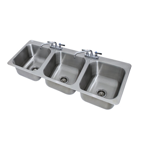 3-compartment, Drop-In Sink EA