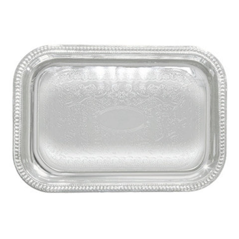 CMT-2014 Winco 20" x 14" Rectangular Chrome-Plated Serving Tray