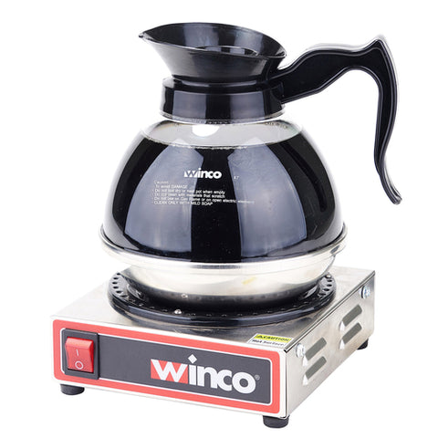 Ecw-1 Winco Counter Top Coffee Warmer, Single Burner, 120V/60/1-Ph