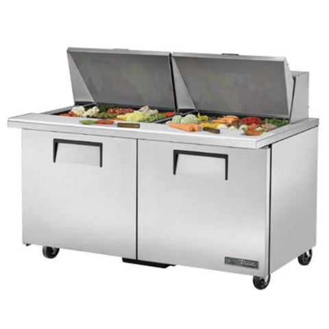 TSSU-60-24M-B-ST-HC True 60" Mega Top 2-Door Refrigerated Sanwich/Salad Prep Table