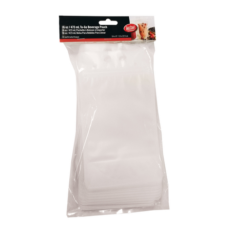 10884 TableCraft Products To-Go Beverage Pouches, 16 oz.